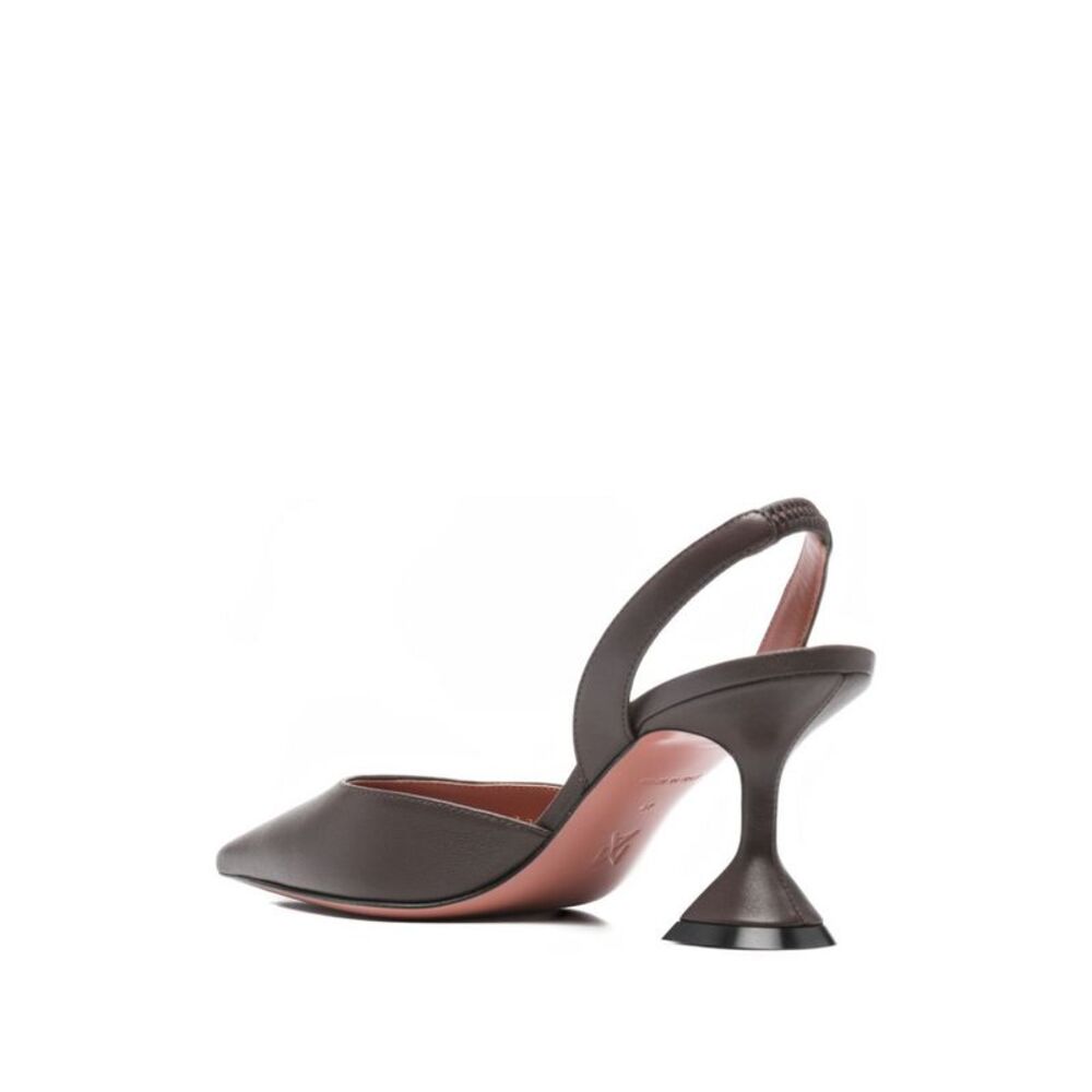 Amina Muaddi Women's With Heel Brown - Picture 3 of 4